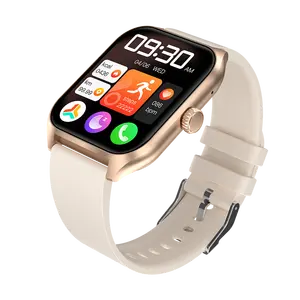 热卖1.96英寸全触摸屏健身跟踪器男女智能手表兼容iOS安卓手机智能手表