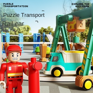 Train électrique à grande vitesse sur rail en <span class=keywords><strong>spirale</strong></span>, puzzle en plastique à l'échelle 1:5, jouet de piste pour enfants, aventure révolutionnaire, piles AA alcalines - Product Image 4