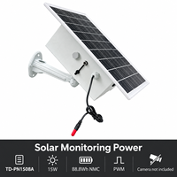 Alimentation solaire 15W 88.8Wh NMC PWM IP65 étanche 3A sortie max TecDeft TD-PN1508A pour appareils DC extérieurs compatibles
