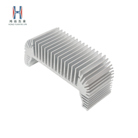 Dissipateur thermique LED COB personnalisé, machine CNC, série 6063, dissolvant thermique en aluminium extrudé, tempérament T5, radiateur pour le domaine électronique