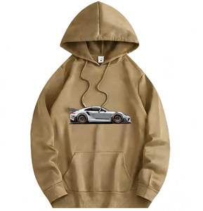 Men's <strong>Hoodie</strong> 100% Cotton Casual <strong>Car</strong> Print Pocket Eco-Friendly &amp; Anti-Wrinkle Autumn <strong>Hoodie</strong> - Product Image 5