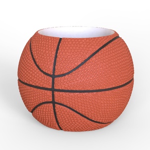 Jeu de balle personnalisé sport fleur pot de plante en résine rond classique basket-ball succulentes pots de <span class=keywords><strong>jardinière</strong></span> pour la maison table jardin décor - Product Image 3