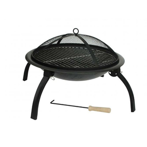 Parrilla de barbacoa de acero Corten de estilo industrial-Asador y rejillas de cocción dobles - Product Image 3