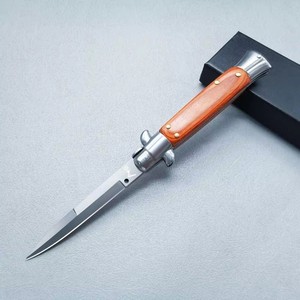 Coltello Pieghevole da Caccia Stile Italiano in Acciaio Inox 440 a Lama Singola, Multiuso OEM per Uomo - Product Image 5