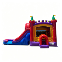 Combo Château 5-en-1 Double Piste Humide/Sèche pour Aventures Royales