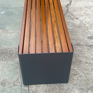 مقعد مع أثاث حضري مجلفن من الصلب مقاعد فناء خارجية في المناطق الحضرية مقاعد عمومية حضرية - Product Image 5