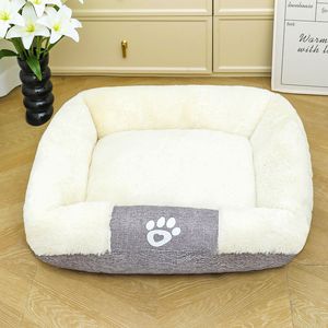 DO Autumn and Winter New Plush <strong>Pet</strong> <strong>Bed</strong> Mat PP Cotton Filling Antiskid Bottom Design Dogs and Cats Mat Square <strong>Pet</strong> Products <strong>Bed</strong> - Product Image 4