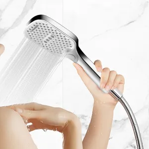 Leelongs Bathroom New Handheld Shower 3 Setting Waterfall Shower Eco Spa Rain Shower Head