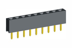 Nhựa đen đôi cách điện 2.54mm Nữ tiêu đề B1 B2 loại PCB ổ cắm 3.6mm/5.0mm/7.2mm/8.5mm chiều dài Nhà sản xuất - Product Image 3