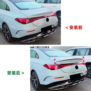 สปอยเลอร์หลัง Mercedes-Benz ClA-Class C174 C178 2026+ Amg สีดำเงา ลายคาร์บอนไฟเบอร์ ทรง Ducktail - Product Image 4