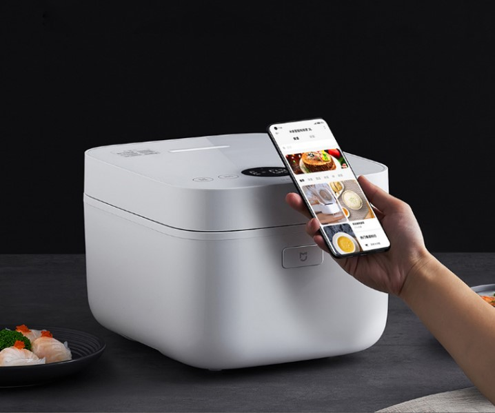 Горячая Распродажа XIAOMI белый рисоварка 3L большой емкости продвинутая NFC рецепту, многофункциональный, рисоварки со светодиодным экраном