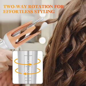 Rizador de Pelo Automático de Cerámica, Portátil, Calentamiento Rápido, Pantalla de Temperatura, Plancha de Pelo Automática - Product Image 3