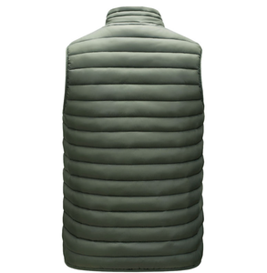 Gilet de sport chaud unisexe, gilet sans manches coupe-vent en duvet, gilet à col montant pour homme, logo personnalisé - Product Image 5