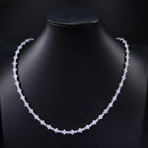 Chaîne cubaine en argent sterling S925 avec diamants en moissanite VVS pour hommes/femmes, bijoux - Product Image 3