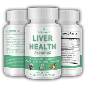 פרטי תווית כבד גמילה קפסולות תוסף צמחי מרפא תוספת ניקוי גוף ניקוי רעלים הגוף תוספת מים הספק gmp oem הספק gmp - Product Image 2