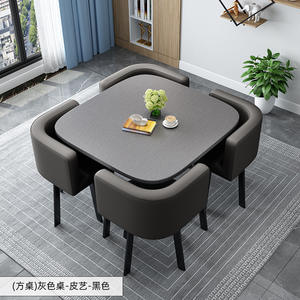 Juego de Mesa de Comedor de Madera para Restaurante o Café con Sillas para 4 a 6 Personas y Mesa de Café para 4 Personas al por Mayor - Product Image 2