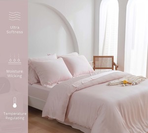 100% Bamboo Bedding <strong>Sheet</strong> Set Breathable Bamboo Pillow case <strong>Eucalyptus</strong> Bed <strong>Sheets</strong> Home Use Bamboo Bedsheet Set Flat <strong>Sheets</strong> - Product Image 2