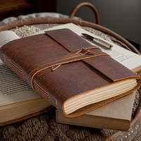 En gros Vintage Journal Crazy Horse En Cuir Carnet Journal A5 Bloc-Notes Journal Avec Signet