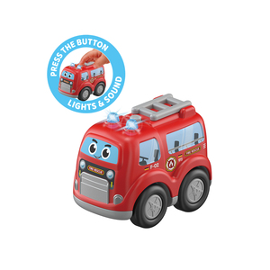 Ma première voiture miniature à pousser et à faire rouler avec lumières et sons pour bébés, jouet véhicule de secours avec sirène - Product Image 4