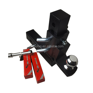 Nuovo A1TOPFUN <span class=keywords><strong>Gancio</strong></span> di <span class=keywords><strong>Traino</strong></span> Regolabile in Acciaio e Alluminio per Ricevitore da 2 Pollici, Sfera Solida, Sollevamento/Abbassamento di 2 Pollici, Resistente 3500 libbre, Nero - Product Image 2