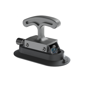 Ventouse à vide en alliage d'aluminium avec poignée en T, en silicone, ovale, mince, pour verre/marbre/armoires, charge de 50 kg, anti-rayures - Product Image 2