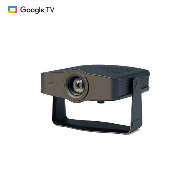 Auto Keystone Official Google TV Smart Black & White Optional FHD Flip Design WiFi for Home Movies Portable LED LCD Projector