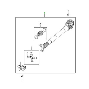 เพลาขับรถบรรทุก Ram รุ่น 52123328AB 5146802AB แบบความเร็วคงที่ ทำจากเหล็ก สำหรับรถกระบะ Ram 2500 3500 ปี 2013-2018 - Product Image 4