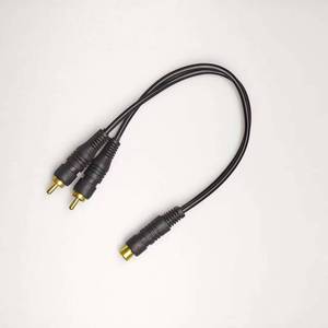 RCA 1-to-2 & 2-to-1 Audio <b>Cable</b> Male to Female Gold-plated Speaker Converter Splitter - Product Image 5