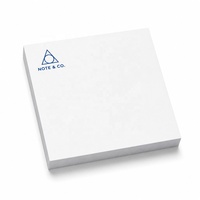 Bloc de Notas Adhesivas Blancas STASUN de 75x75 mm, 50 Hojas, Impresión de Logotipo Personalizado, Blocs de Notas de Papel para Oficina, Escuela, Hogar, Regalos Promocionales