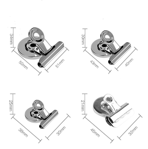 Grands clips magnétiques de bouledogue français, clips de bouledogue en ferrari pour bureau/réfrigérateur, clips à ressort magnétiques (paquet de 24) - Product Image 4