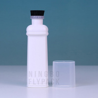 Récipient de nettoyant liquide HDPE de 100ml bouteille de vernis à chaussures vide avec applicateur éponge