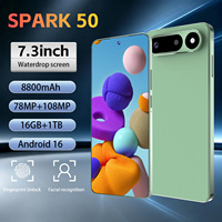 Téléphone portable Spark 50 5G 16 Go + 1 To, appareil photo intelligent 72 MP, caméra arrière 108 MP, batterie 8800 mAh pour la prise de vue de portraits, les voyages, le quotidien et les jeux