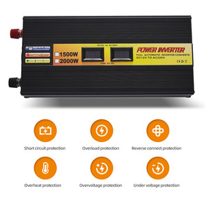 Fabricant chinois, vente en gros d'onduleurs solaires hors réseau à onde sinusoïdale modifiée 1 kW, 1,5 kW, 2 kW, <span class=keywords><strong>12</strong></span> Vcc vers 220 Vca - Prix - Product Image 2