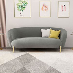 Divano moda semplice soggiorno salone di bellezza mobili per il tempo libero divano in velluto stile moderno - Product Image 5