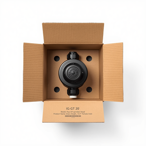 Arroseur escamotable IG-GT 20 noir avec une hauteur d'éjection de dix centimètres et une entrée femelle de demi-pouce pour l'irrigation des jardins - Product Image 5