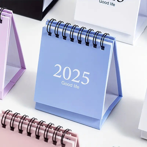 Logo Printed Customized Size Advertising Simple Office Business Gift Set Monthly Table Desk Calendar