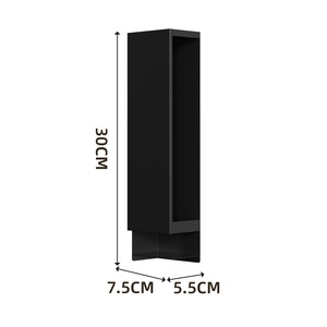 Boîte de rangement murale moderne et minimaliste en métal à fixation magnétique pour mouchoirs et lingettes – Petit format - Product Image 5