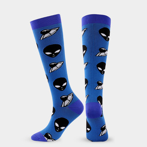 Calcetines de Compresión Deportivos Casuales de Media Pantorrilla, Elásticos de Nailon para Ciclismo, Ropa Deportiva Juvenil - Product Image 5