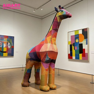 Belle décoration de girafe <span class=keywords><strong>gonflable</strong></span> à l'entrée du centre commercial - Product Image 4