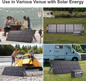 Factory Sale 24% Efficiency 80W 19.8V Sunfield Black 18-Cell Sunpower Cells ETFE Foldable <b>Portable</b> <b>Solar</b> <b>Panel</b> Charger Camping - Product Image 5
