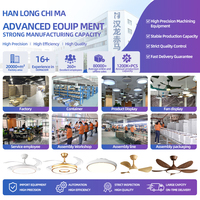 Lampu Kipas Plafon Bunga Modern Motor AC LED 3 Suhu Warna Kontrol Suara Aplikasi Pintar Kontrol Jarak Jauh/Dinding CRI 84.9 36-42-48 inci