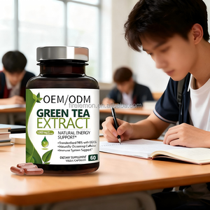 Oem/Odm Groene Thee Extract <span class=keywords><strong>Capsules</strong></span> L-Theanine Egcg 30Mg Cacaoflavanolen Voor Hersenwerkers Studenten En Vegetariërs 240 <span class=keywords><strong>Capsules</strong></span> - Product Image 6