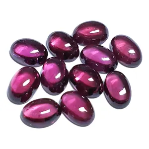 校准凸圆形椭圆形红石石榴石顶级品质紫色所有形状和尺寸定制订单批发