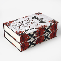 Service d'impression de livres de haute qualité avec estampage à chaud holographique, couverture rigide, livre d'histoire, livre à bords colorés.