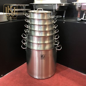 Oem Ukw kitchenwares lớn công nghiệp ráp nấu ăn chậu parini đồ nấu nướng súp thép không gỉ Chứng Khoán nồi thiết lập - Product Image 1