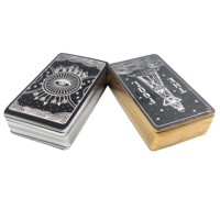 Impression de jeux de cartes de tarot personnalisés avec dorure à chaud et bords dorés en gros