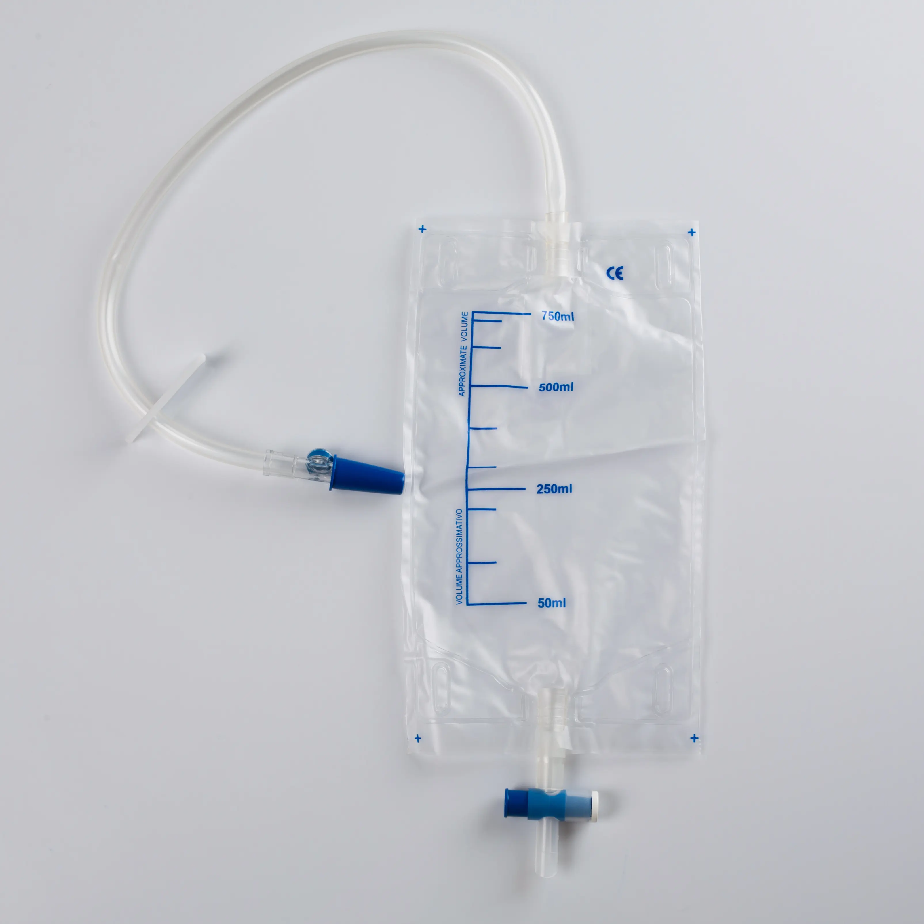 Médico 500ml 600ml 750ml 900ml 1000ml Bolsa de pierna de orina