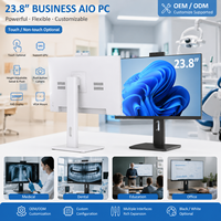 Computadora de Escritorio Todo en Uno con Pantalla Táctil de 23.8 Pulgadas, Intel Core, GPU, Cámara Emergente, Soporte Giratorio Ajustable en Altura, de Fábrica