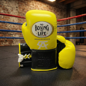 Gants de boxe en cuir véritable OEM, style NBNL, lacés, faits à la main, logo personnalisé, service d'étiquetage privé, unisexe - Product Image 3