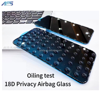 AFS 18D Protecteur d'Écran en Verre Trempé Anti-Espion Airbag Confidentialité Anti-Choc Anti-Rayures pour iPhone 17 16 15 14 13 Plus Pro Max